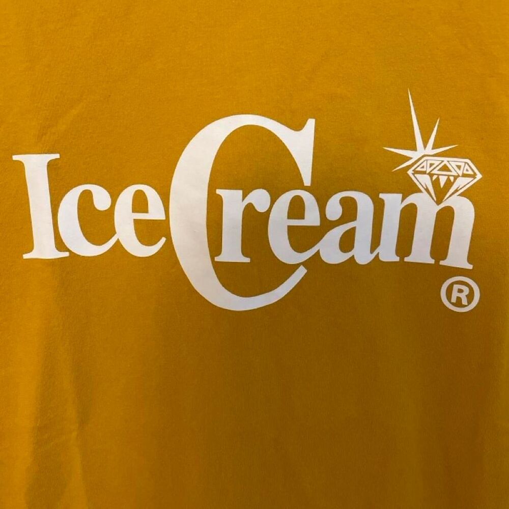 Ice-cream Men's Yellow and Gold T-shirt